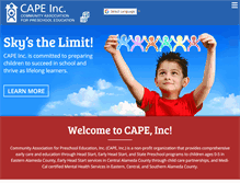 Tablet Screenshot of capeheadstart.org